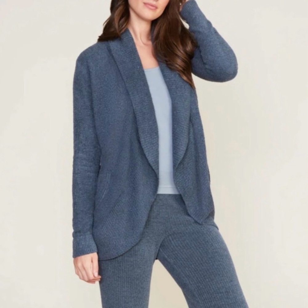 Barefoot Dreams Cozy Lite Chic Open Front Circle Cardigan‎